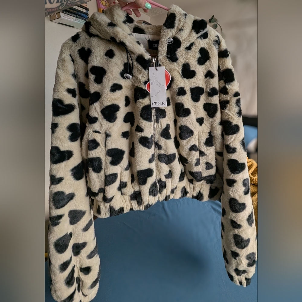 Cider Heart Plush Fleece Jacket
